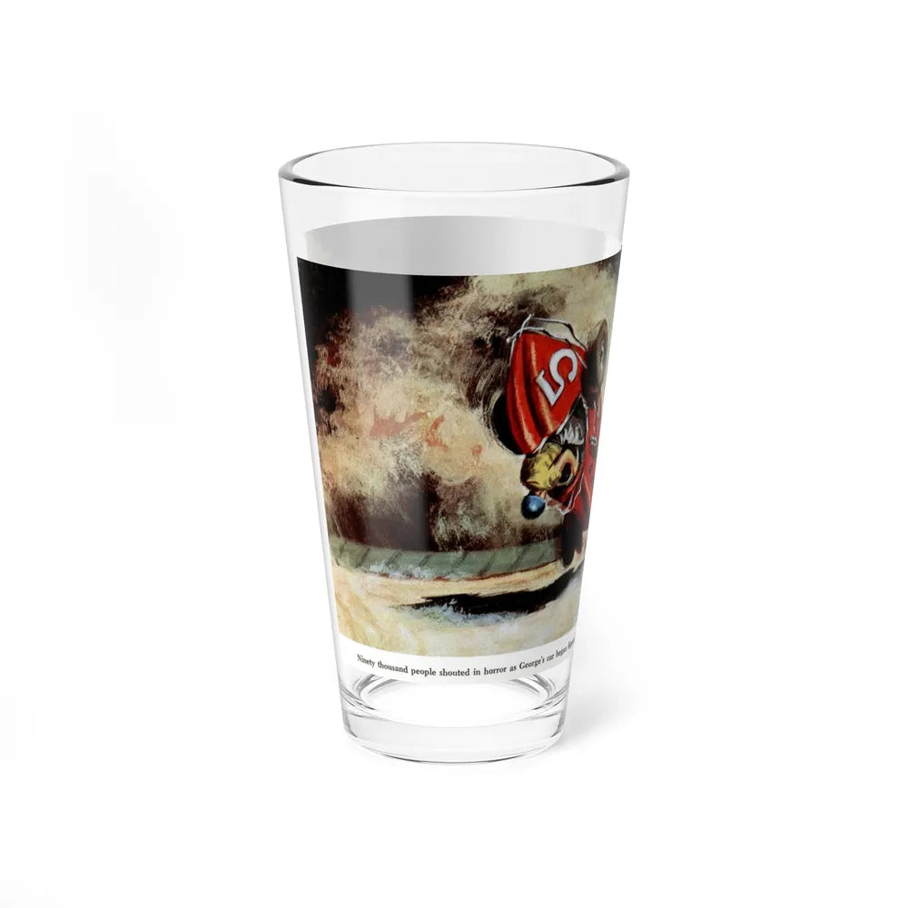 90,000 People Shouted in Horror, 1949 (Magazine Illustration) Pint Glass 16oz-Go Mug Yourself