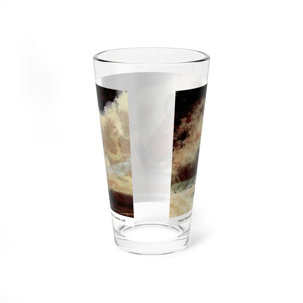 90,000 People Shouted in Horror, 1949 (Magazine Illustration) Pint Glass 16oz-Go Mug Yourself