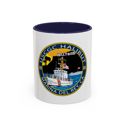 USCG Halibut Marina Del Ray CA (U.S. Coast Guard) Accent Coffee Mug