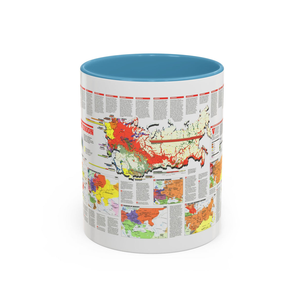 Russia - Soviet Union 2 (1990) (Map) Accent Coffee Mug