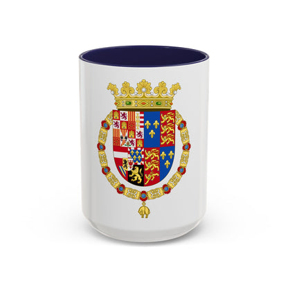 Coat of Arms of Philip II of Spain, English King Consort-Spanish Variant (1556-1558) - Accent Coffee Mug