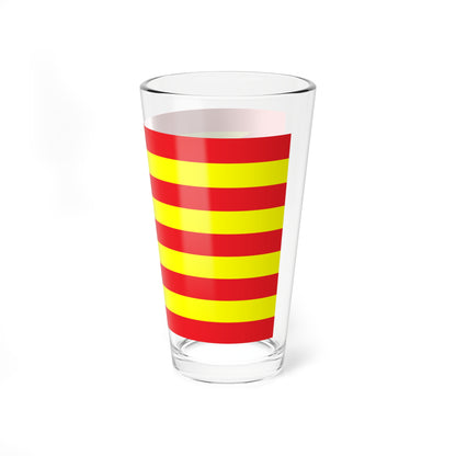 Proposed PRC national flags 048 (China) Pint Glass 16oz