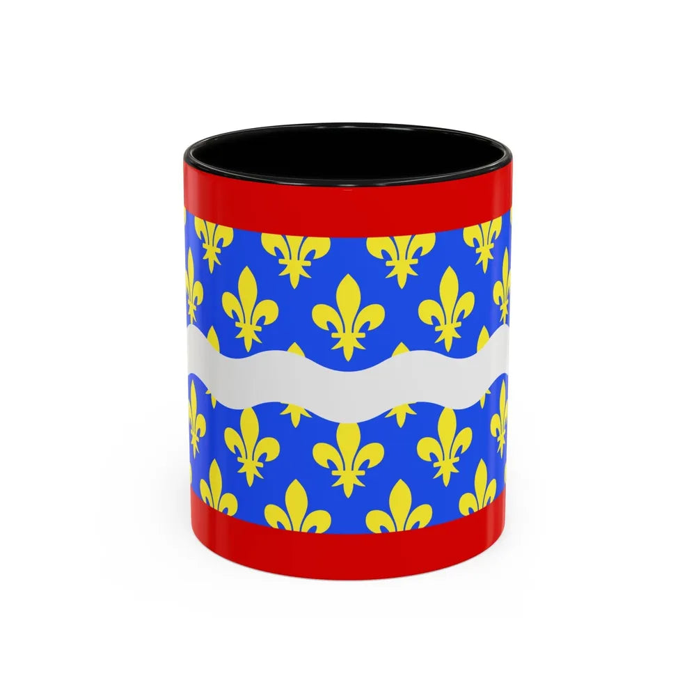 Flag of Cher France - Accent Coffee Mug-11oz-Black-Go Mug Yourself