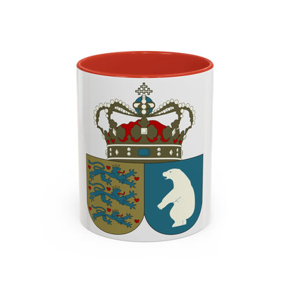 Coat of arms of the County of Greenland - Accent Coffee Mug