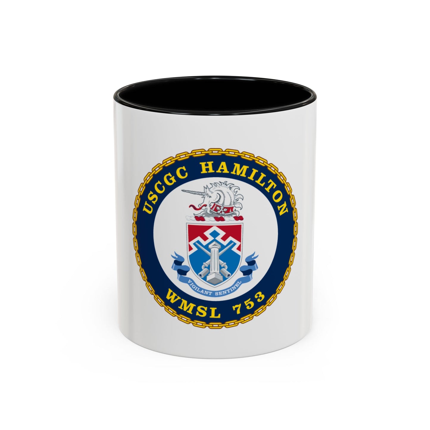 USCGC Hamilton WMSL 753 (U.S. Coast Guard) Accent Coffee Mug