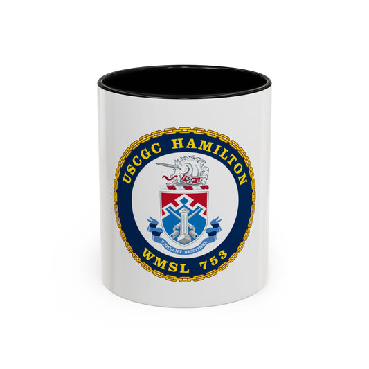 USCGC Hamilton WMSL 753 (U.S. Coast Guard) Accent Coffee Mug