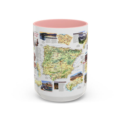 Spain and Portugal - A Traveller's Map (1998) (Map) Accent Coffee Mug