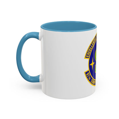 97th Comptroller Squadron (U.S. Air Force) Accent Coffee Mug