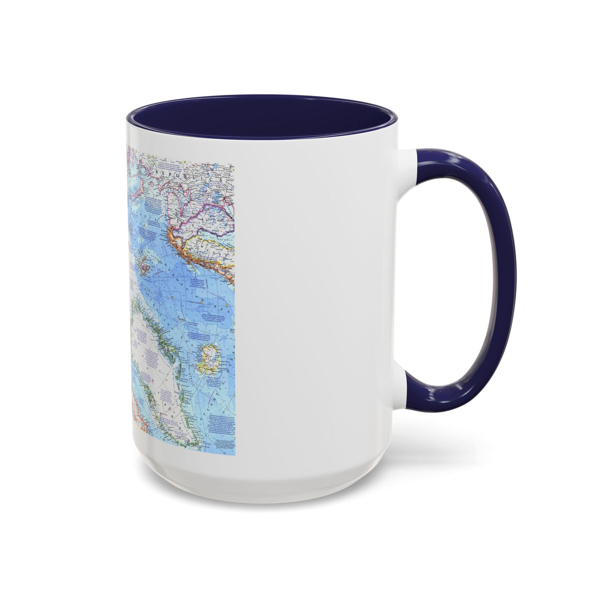 Arctic Ocean (1971) (Map) Accent Coffee Mug