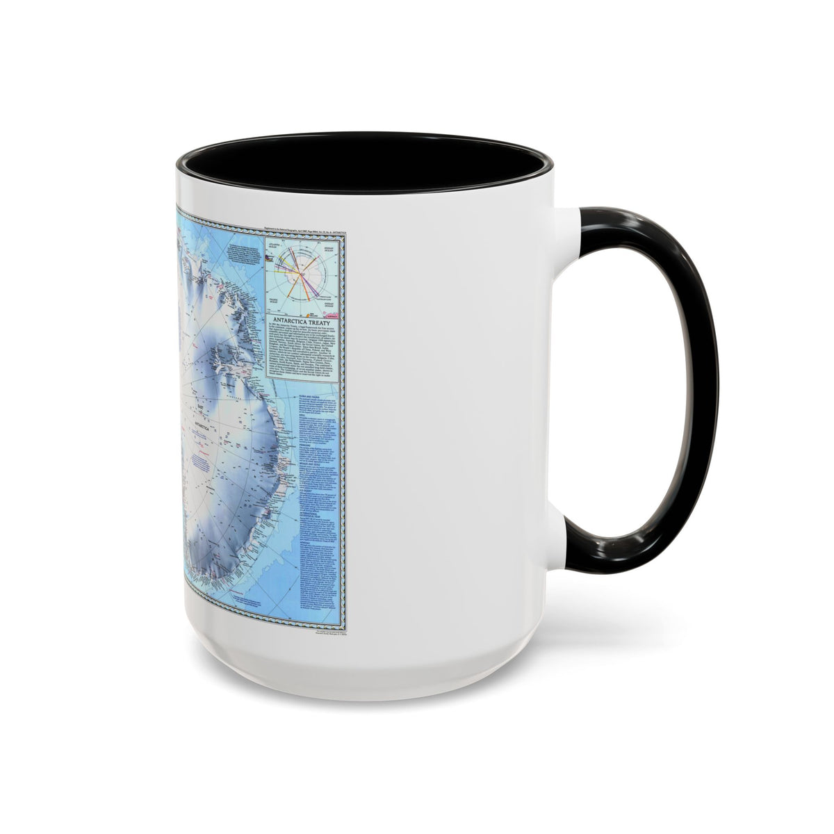 Antarctica (1987) (Map) Accent Coffee Mug