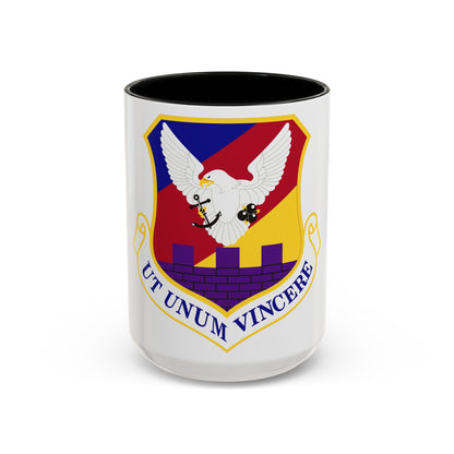 87th Air Base Wing Emblem (U.S. Air Force) Accent Coffee Mug