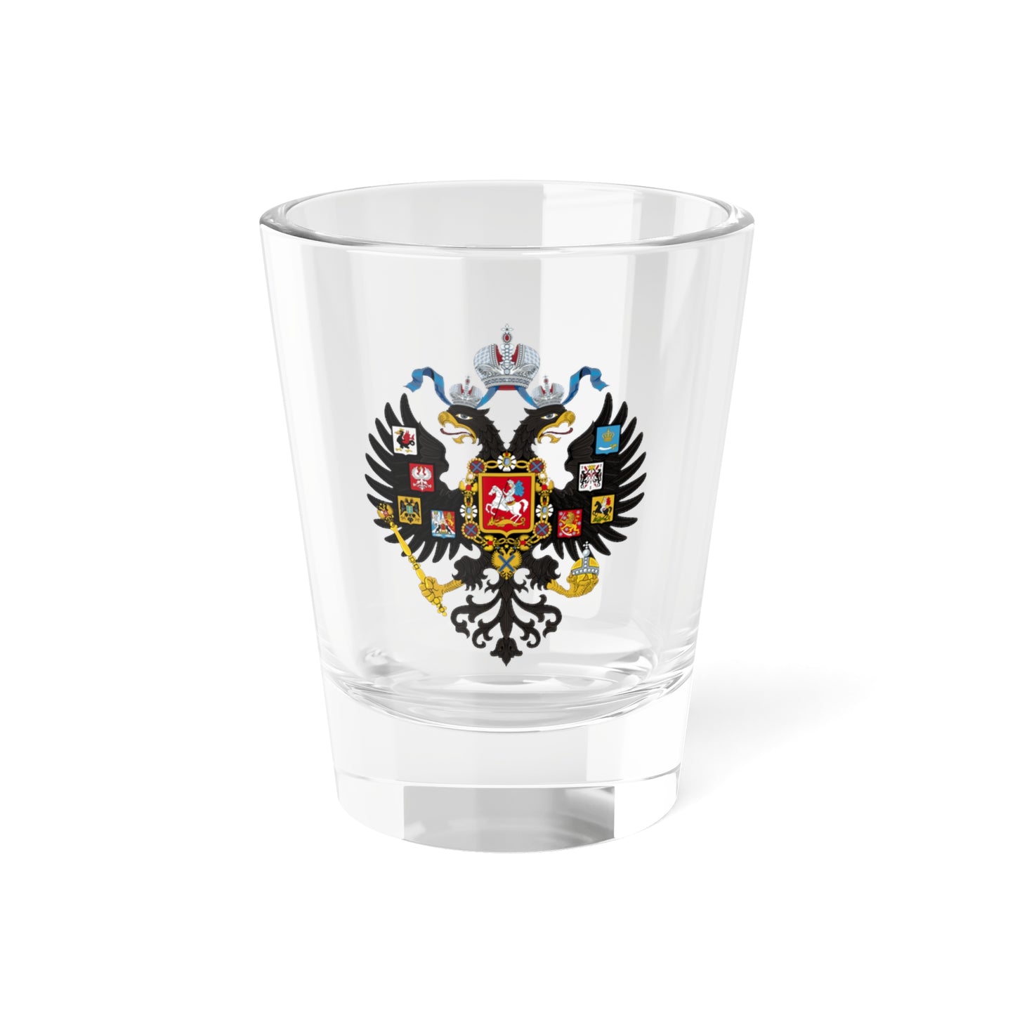 Lesser coat of arms of the Russian Empire (Russia) (Coat of Arms) Shot Glass 1.5oz