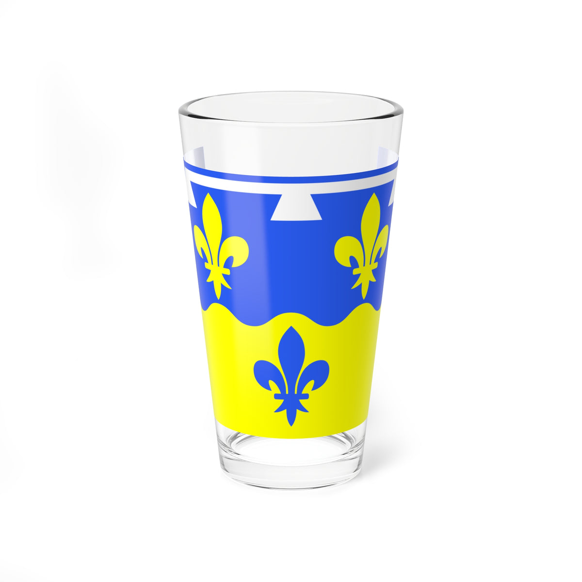 Drapeau fr departement Loir-et-Cher (France) Pint Glass 16oz