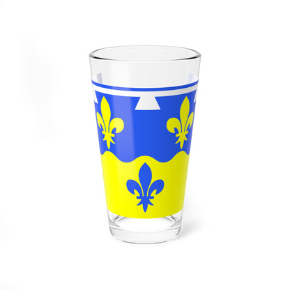 Drapeau fr departement Loir-et-Cher (France) Pint Glass 16oz