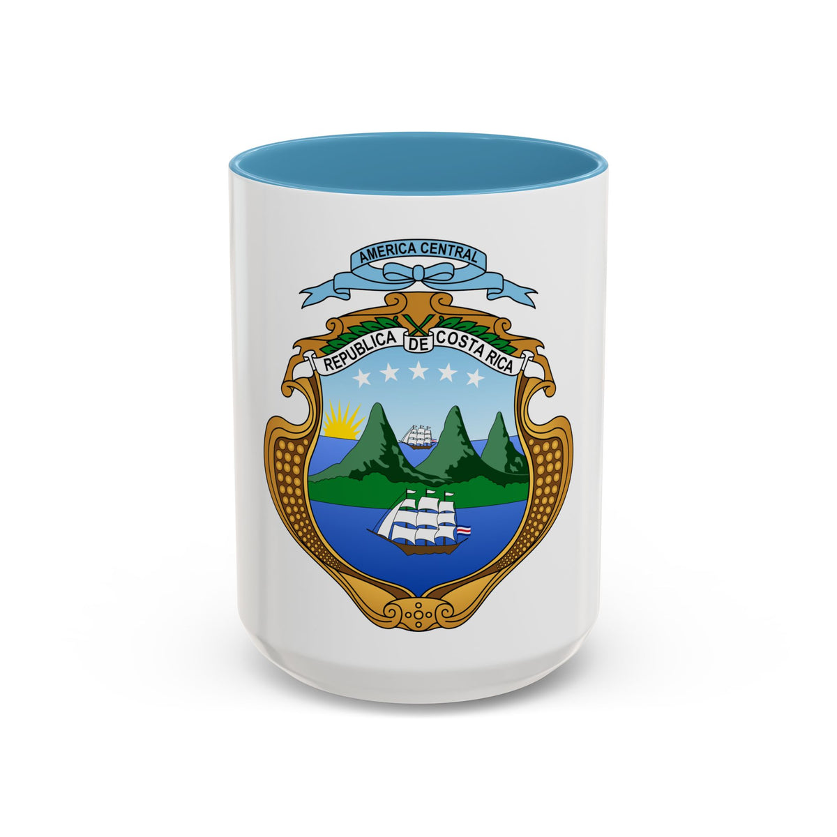 Coat of arms of Costa Rica (1906-1964) - Accent Coffee Mug
