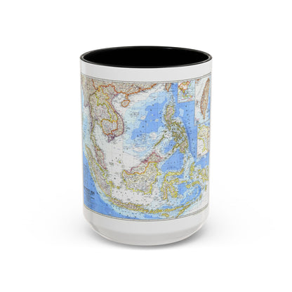 Asia - Southeast (1968) (Map) Accent Coffee Mug