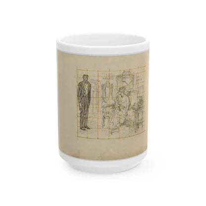 Conceptual Drawings - White Coffee Mug-15oz-Go Mug Yourself