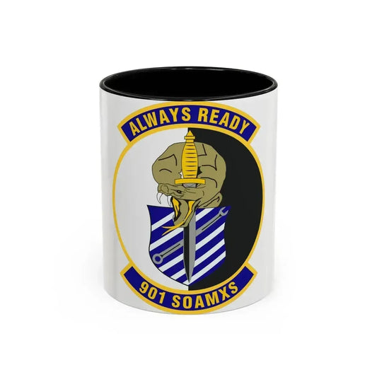901st Special Operations Aircraft Maintenance Squadron (U.S. Air Force) Accent Coffee Mug 11oz Black - Go Mug Yourself