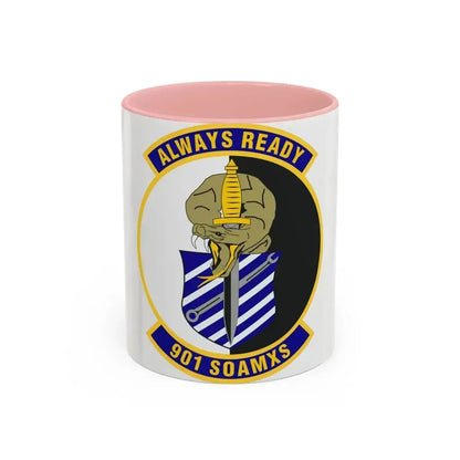 901st Special Operations Aircraft Maintenance Squadron (U.S. Air Force) Accent Coffee Mug 11oz Pink - Go Mug Yourself