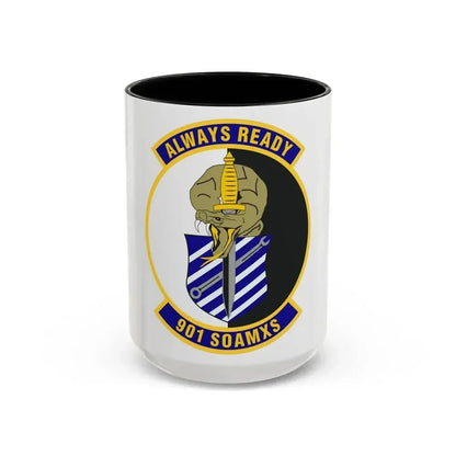 901st Special Operations Aircraft Maintenance Squadron (U.S. Air Force) Accent Coffee Mug 15oz Black - Go Mug Yourself