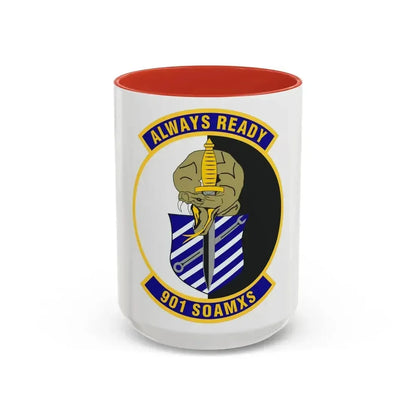 901st Special Operations Aircraft Maintenance Squadron (U.S. Air Force) Accent Coffee Mug 15oz Red - Go Mug Yourself