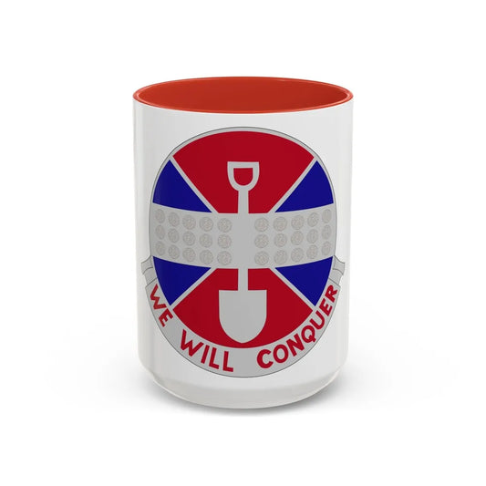 902 Engineer Company (U.S. Army) Accent Coffee Mug-15oz-Red-Go Mug Yourself