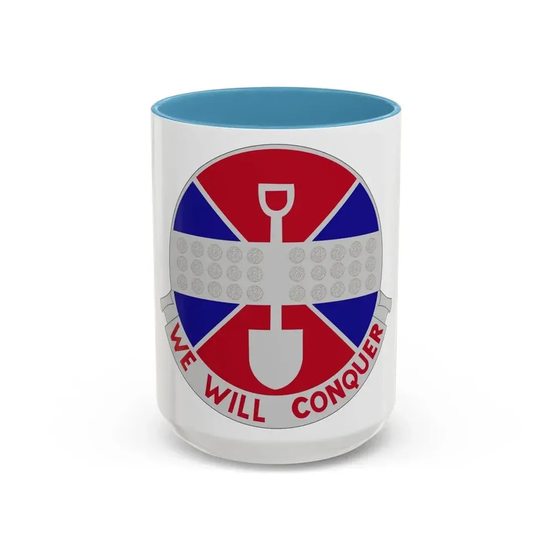 902 Engineer Company (U.S. Army) Accent Coffee Mug 15oz Light Blue - Go Mug Yourself