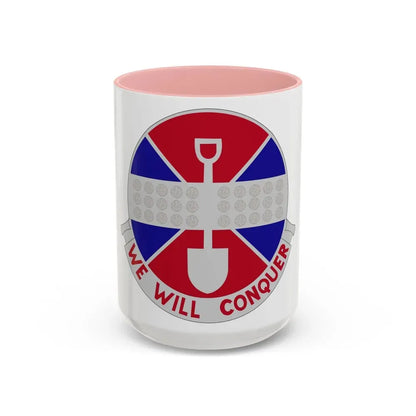902 Engineer Company (U.S. Army) Accent Coffee Mug 15oz Pink - Go Mug Yourself