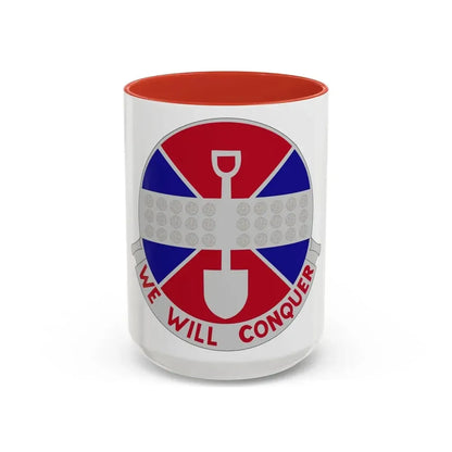 902 Engineer Company (U.S. Army) Accent Coffee Mug 15oz Red - Go Mug Yourself