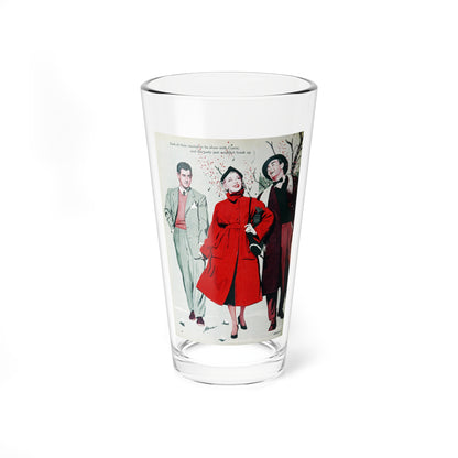 The Great Love of Currie McCann, Woman's Day, August 1953 (Magazine Illustration) Pint Glass 16oz