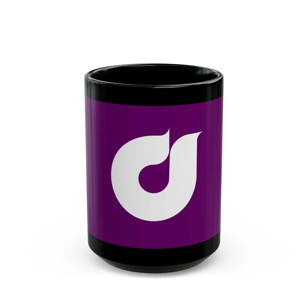 Flag of Higashikurume Tokyo Japan - Black Coffee Mug-15oz-Go Mug Yourself