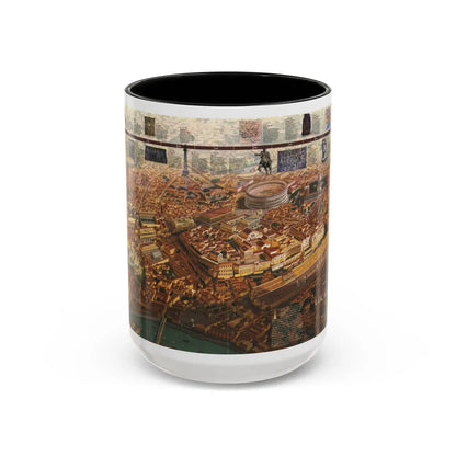 Romans, The (1997) (Map) Accent Coffee Mug-15oz-Black-Go Mug Yourself