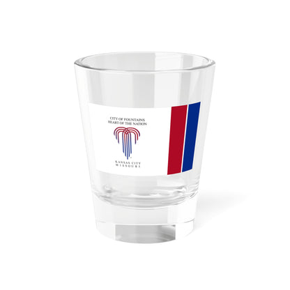 Flag of Kansas City Missouri 1992-1995 (United States) Shot Glass 1.5oz