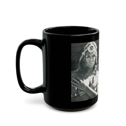 Julie Ege #213 (Vintage Female Icon) Black Coffee Mug-Go Mug Yourself