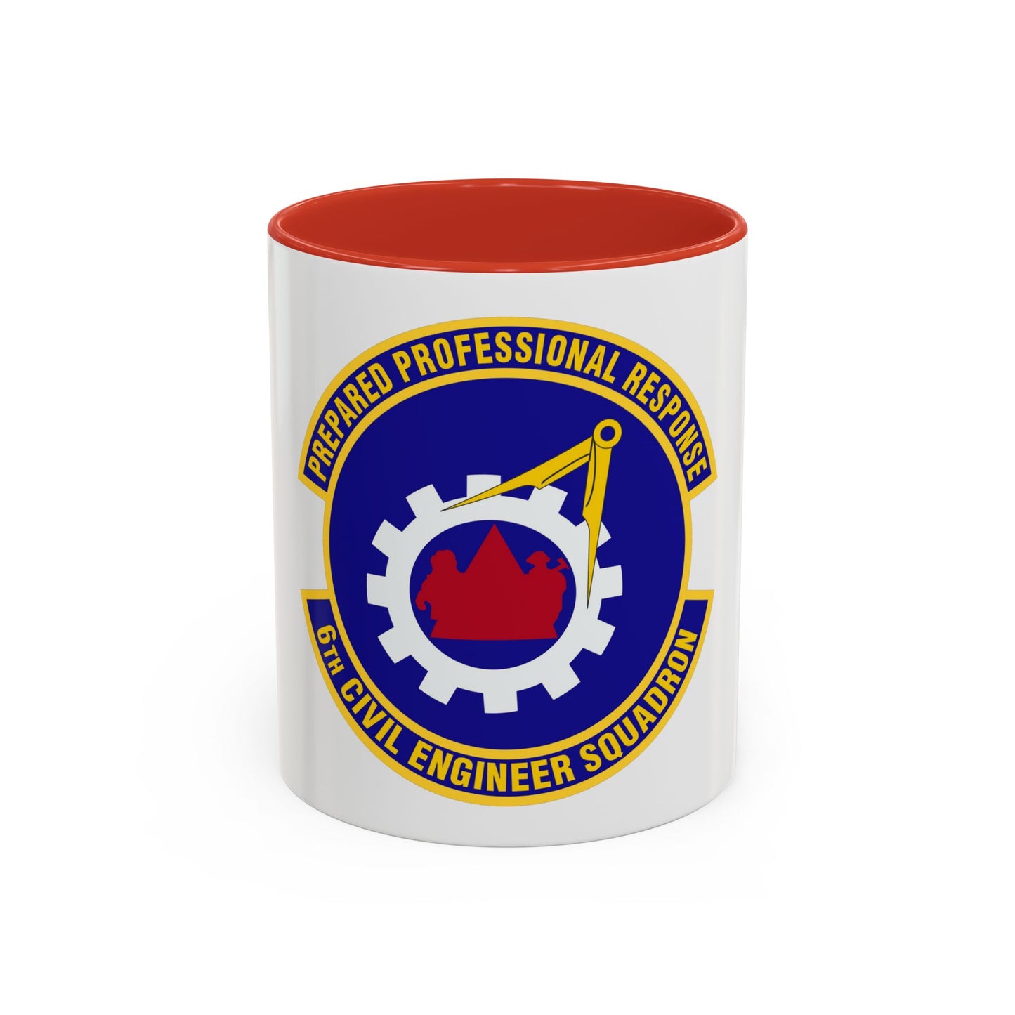 6th Civil Engineer Squadaron (U.S. Air Force) Accent Coffee Mug