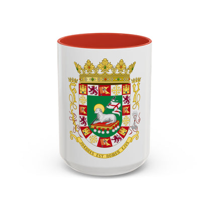 Coat of arms of the Commonwealth of Puerto Rico 2 - Accent Coffee Mug