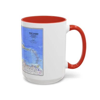 Central America & West Indies(1981) (Map) Accent Coffee Mug