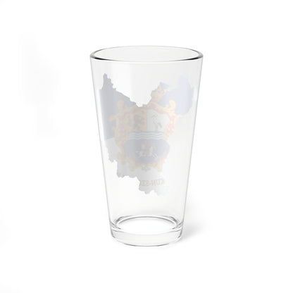 Flag-map of Jasz-Nagykun-Szolnok County (Hungary) Pint Glass 16oz
