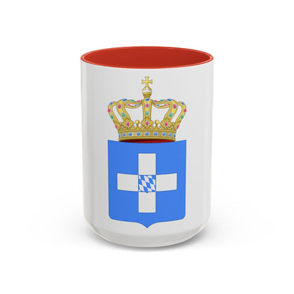 Lesser Coat of Arms of Greece (Wittelsbach) - Accent Coffee Mug