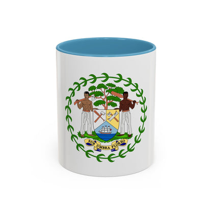 Coat of arms of Belize - Accent Coffee Mug