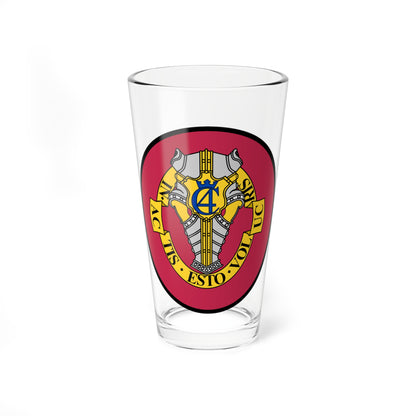 Emblem for the Danish Guard Hussar Regiment (Denmark) (Coat of Arms) Pint Glass 16oz