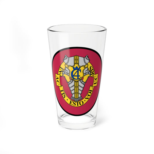 Emblem for the Danish Guard Hussar Regiment (Denmark) (Coat of Arms) Pint Glass 16oz
