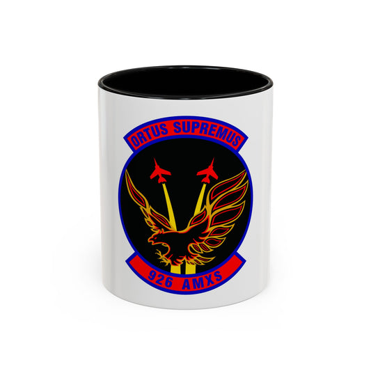 926 Aircraft Maintenance Squadron AFRC (U.S. Air Force) Accent Coffee Mug