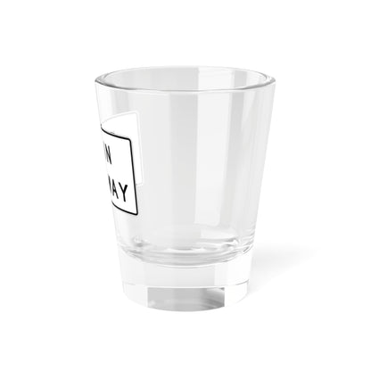 MUTCD-CA R57-1 (California) (Road Sign) Shot Glass 1.5oz