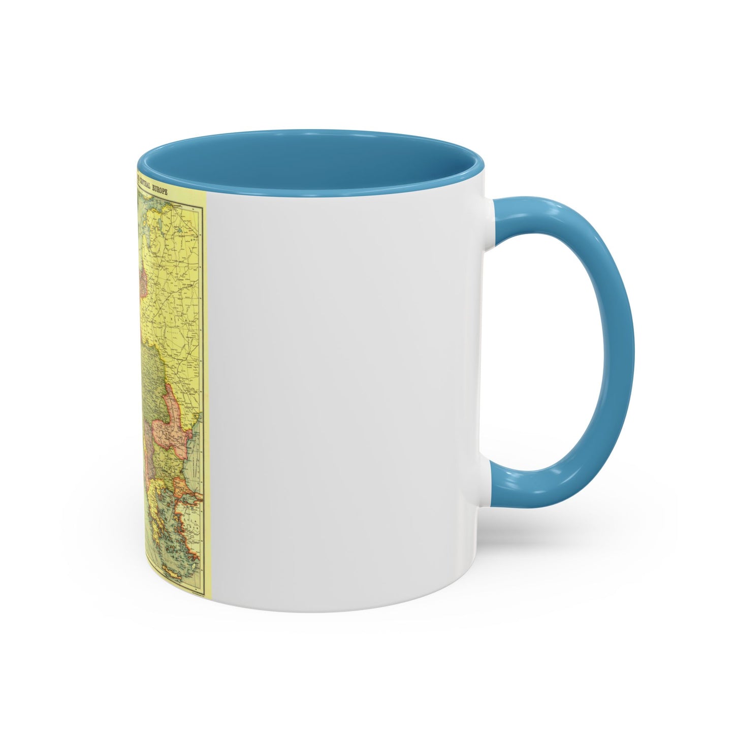 Europe, Central & the Balkan States (1915) (Map) Accent Coffee Mug