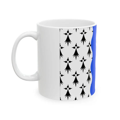 Flag of Ille et Vilaine France 2 - White Coffee Mug-Go Mug Yourself