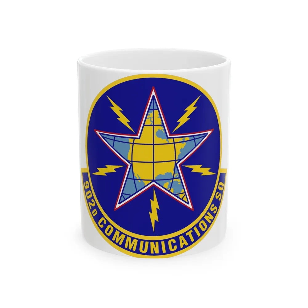 902d Communications Squadron (U.S. Air Force) White Coffee Mug-11oz-Go Mug Yourself