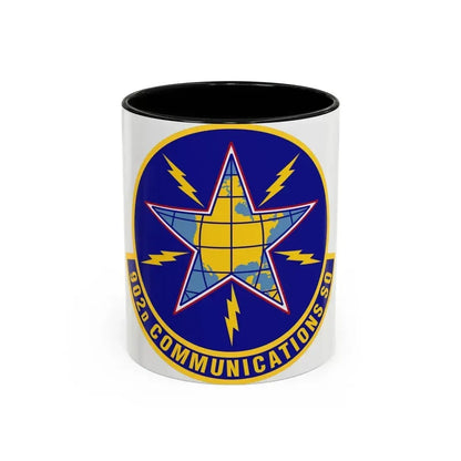 902d Communications Squadron (U.S. Air Force) Accent Coffee Mug 11oz Black - Go Mug Yourself