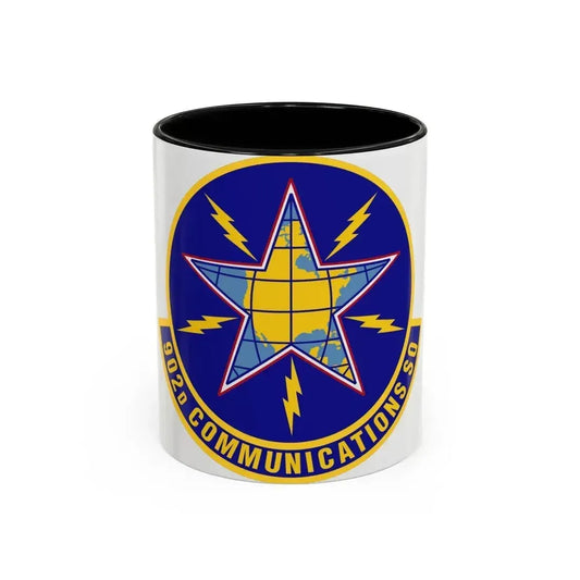 902d Communications Squadron (U.S. Air Force) Accent Coffee Mug 11oz Black - Go Mug Yourself