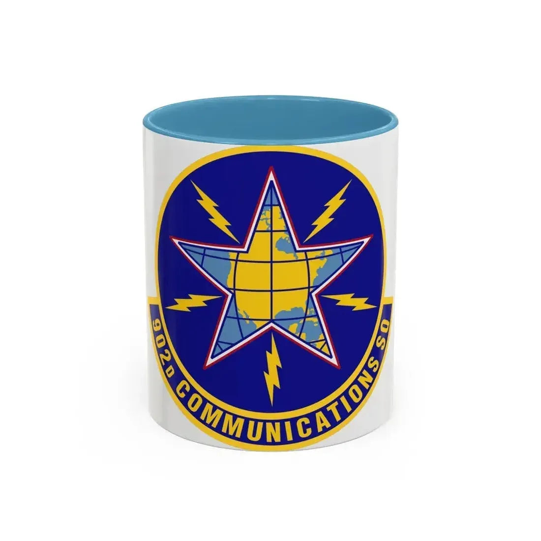 902d Communications Squadron (U.S. Air Force) Accent Coffee Mug 11oz Light Blue - Go Mug Yourself